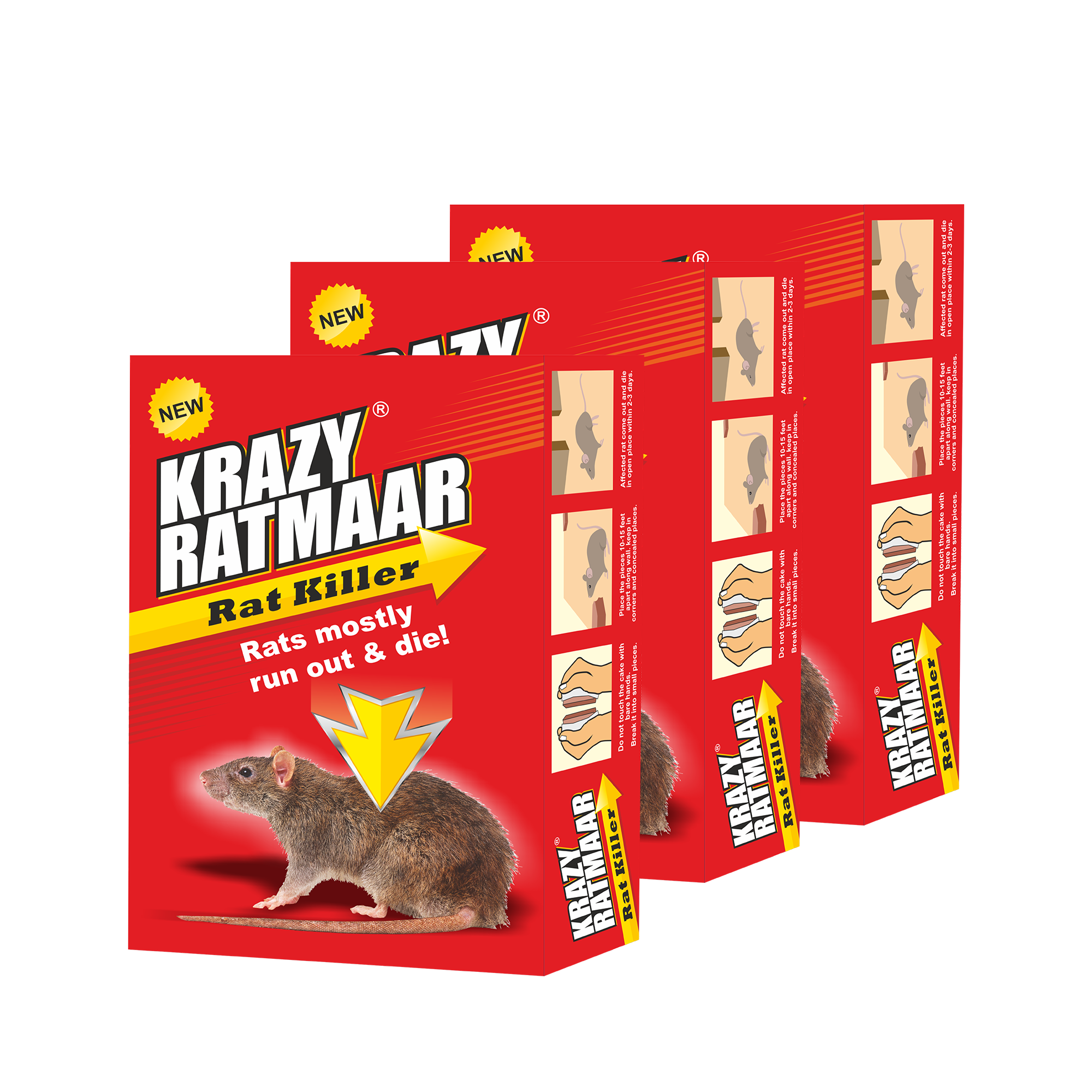 Krazy Ratmaar 100g (Pack Of 3)