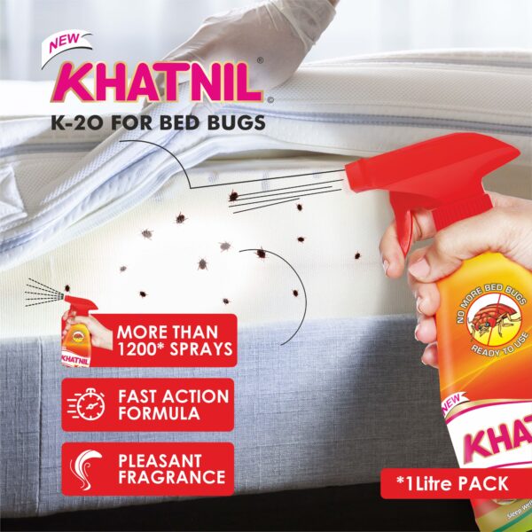 Khatnil K-20 for killing bed bugs in bedroom