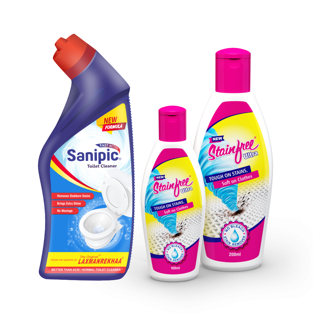 Sanipic and Stainfree liquid from Midas Hygiene