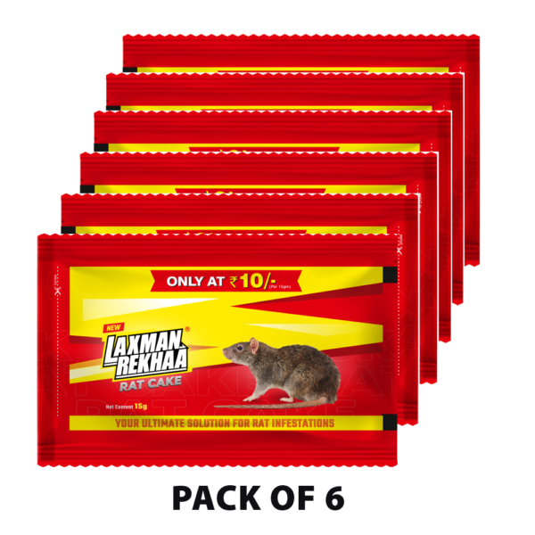 Laxmanrekhaa Rat Cake 15g (Pack Of 6)