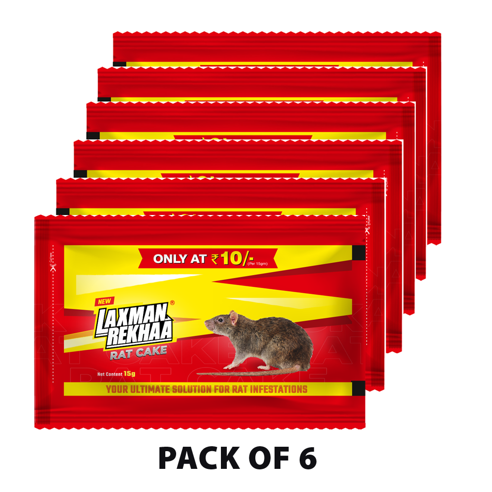 Laxmanrekhaa Rat Cake 15g (Pack Of 6)