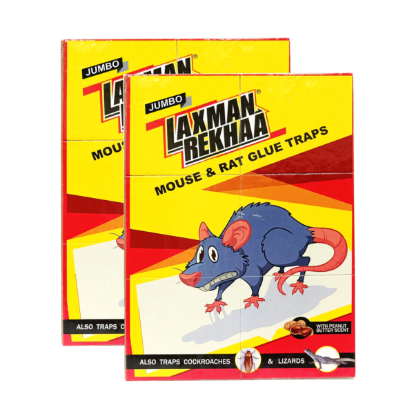 Laxman Rekhaa Mouse & Rat Glue Traps - Zumbo Rat Pad (Pack of 2)