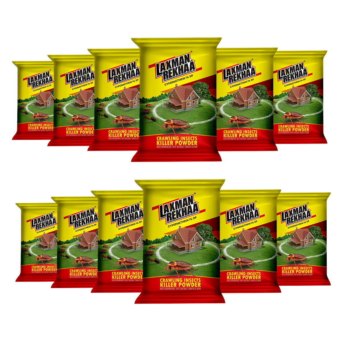 Laxmanrekhaa Cockroach Killer Powder (Pack Of 12)